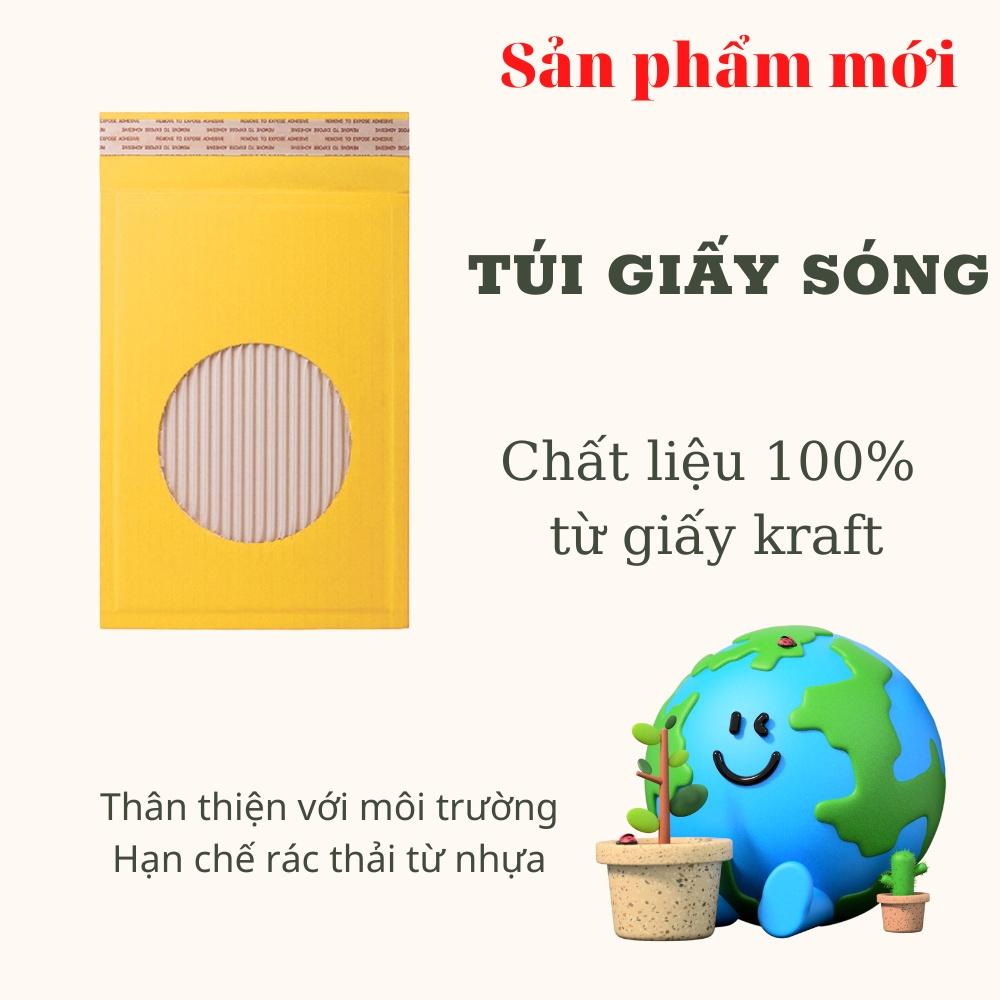 Túi giấy gói hàng lót giấy sóng chống sốc nguyên thùng sẵn băng keo tiện lợi phù hợp đóng gói nhiều mặt hàng nhỏ gọn