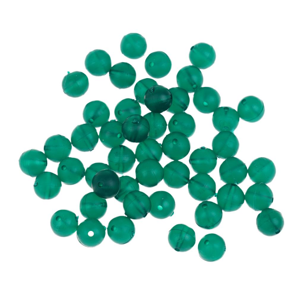 50x Carp Fishing Rubber Beads Terminal End Tackle Accessories