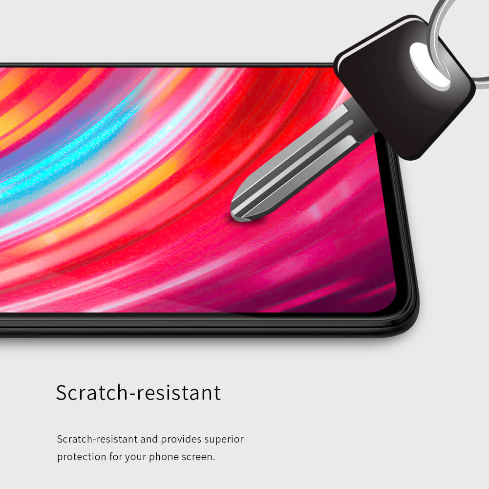 Miếng dán kính  cường lực 3D full màn hình cho Xiaomi Redmi Note 8 Pro hiệu Nillkin XD CP + Max (Mỏng 0.3mm, Kính ACC Japan, Chống Lóa, Hạn Chế Vân Tay) - Hàng chính hãng