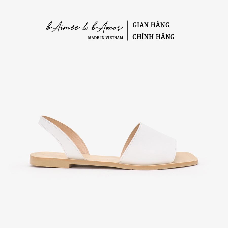 Xăng đan nữ quai hậu đi biển đế bệt dáng sandal quai ngang thời trang bAimée &amp; bAmor - MS1783