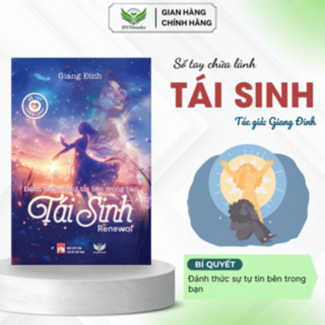 Sách - TÁI SINH - Giang Đinh- NXB Phụ Nữ- Hành trình 28 ngày giúp phụ nữ chữa lành, tìm lại tự tin, yêu thương bản thân
