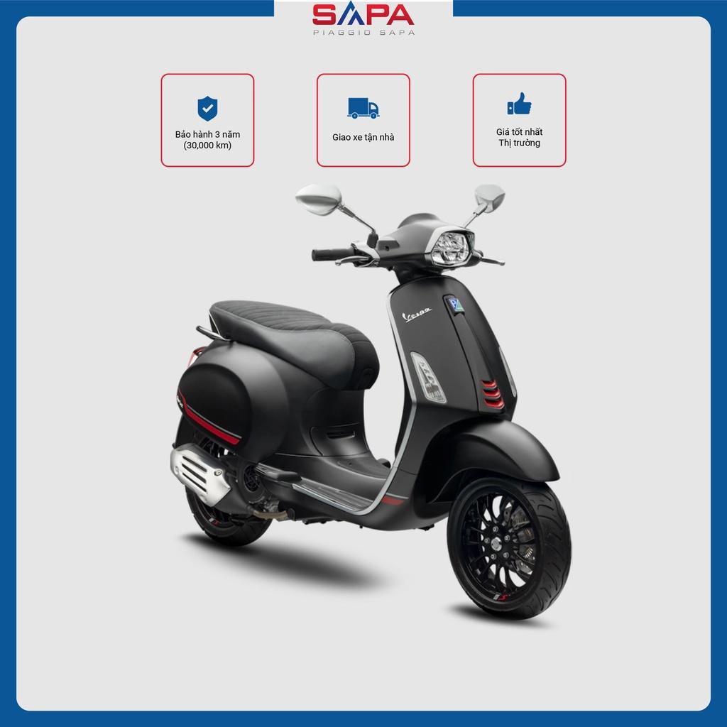 Xe Tay Ga Vespa Sprint S 150 Màu Đen Sần Black Opaco