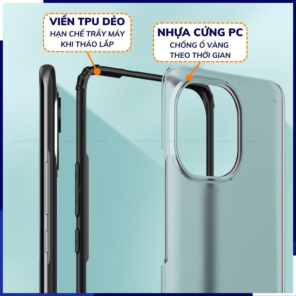 Ốp lưng xiaomi 11 chống sốc bảo vệ camera chống vân tay nhám viền màu ver 2 phụ kiện huỳnh tân store