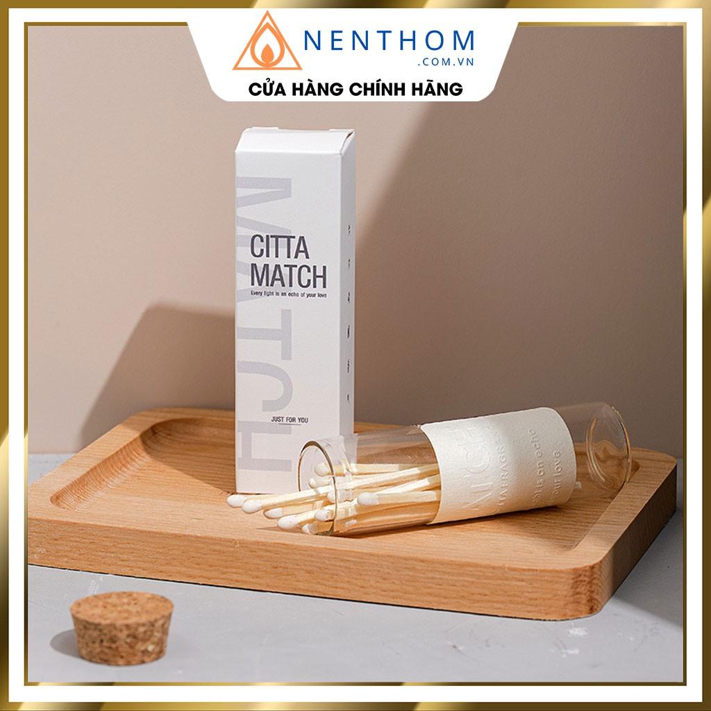 Hộp Diêm Dài Đốt Nến Thơm Lọ Thủy Tinh Cao Cấp CITTA Decor Làm Quà Tặng - CT06