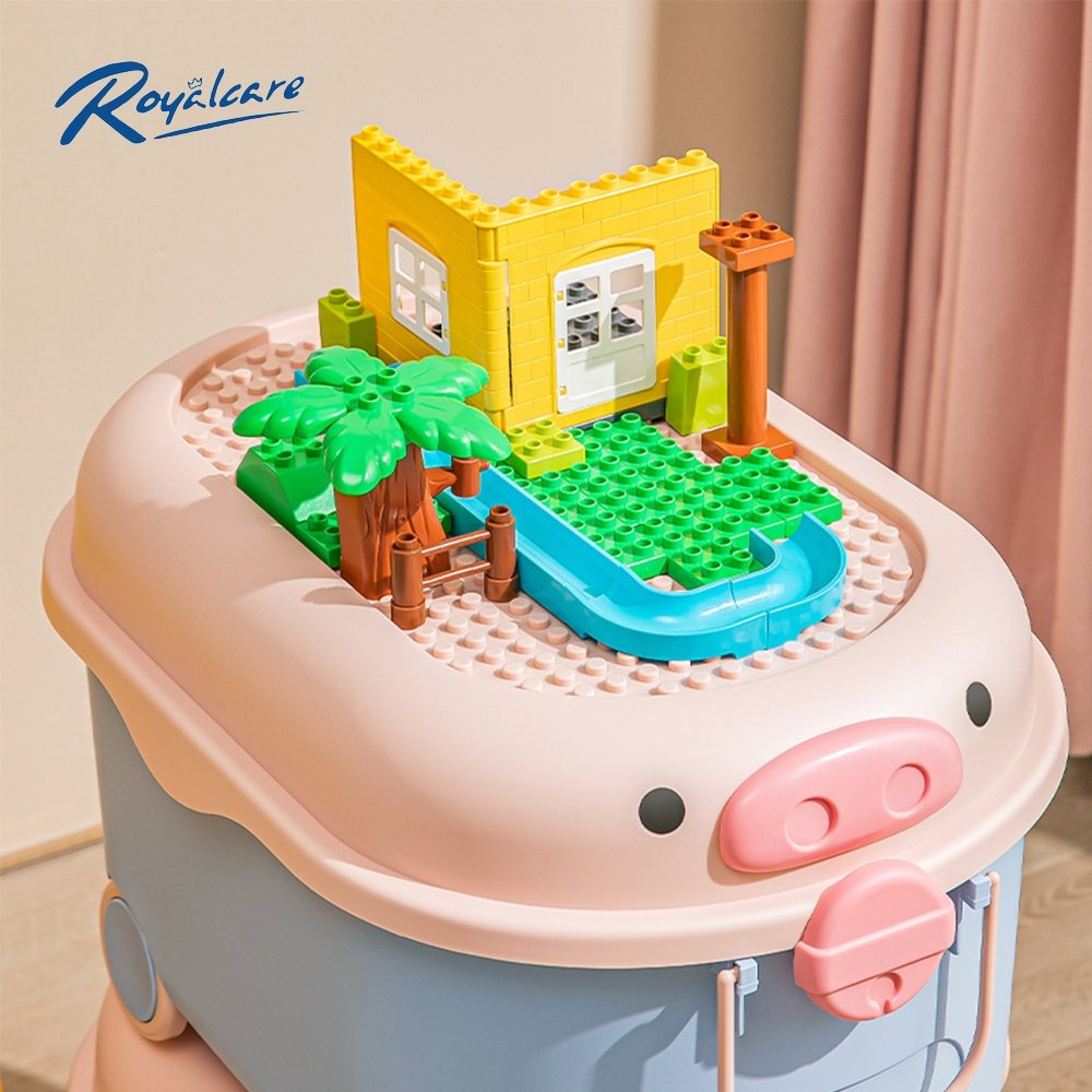 Thùng đựng đồ chơi có bánh xe đa năng ROYALCARE 8800/8637 cùng bé tạo thói quen gọn gàng, ngăn nắp