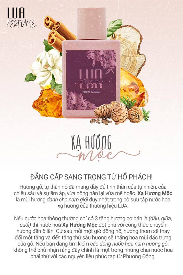 Nước hoa Xạ Hương Mộc DFLEURS Eau De Perfume LUA 50ml