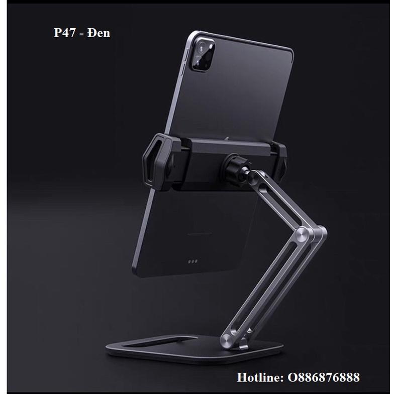 Giá đỡ Ipad Iphone Galaxy Tab P38, P47, P15 dạng kẹp máy tính bảng tablet xoay 360 độ
