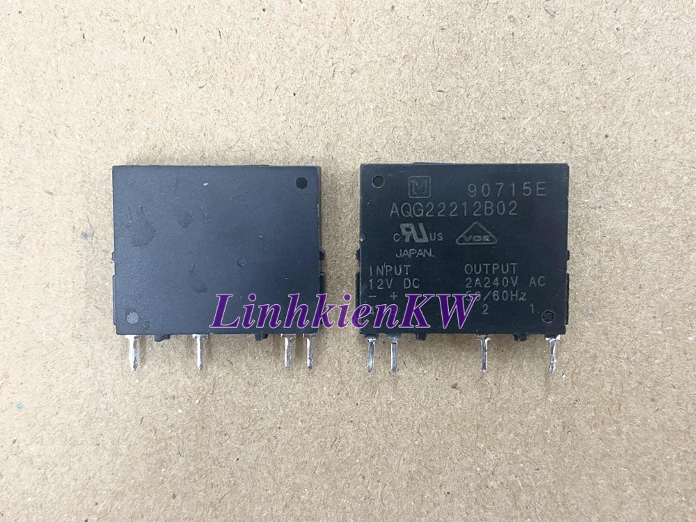 Phototriac AQG22212 2A 400VAC 12VDC điều khiển quạt bóc máy. .