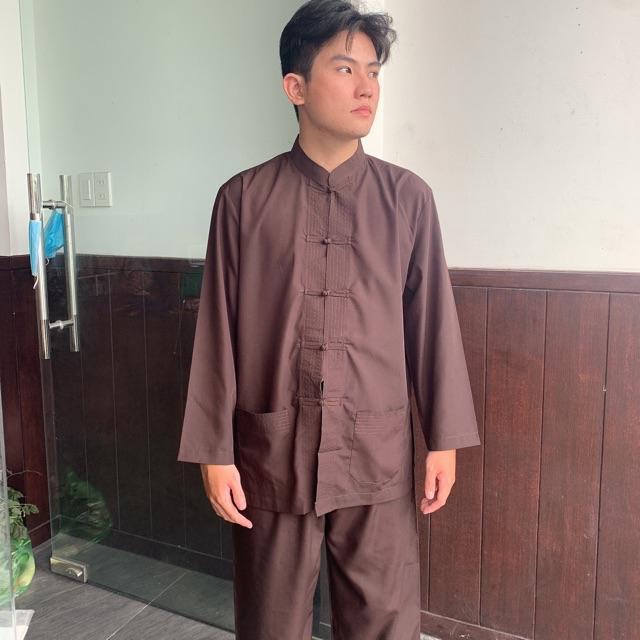 Thời trang đồ lam nam đi chùa cổ lãnh tụ , 2 túi