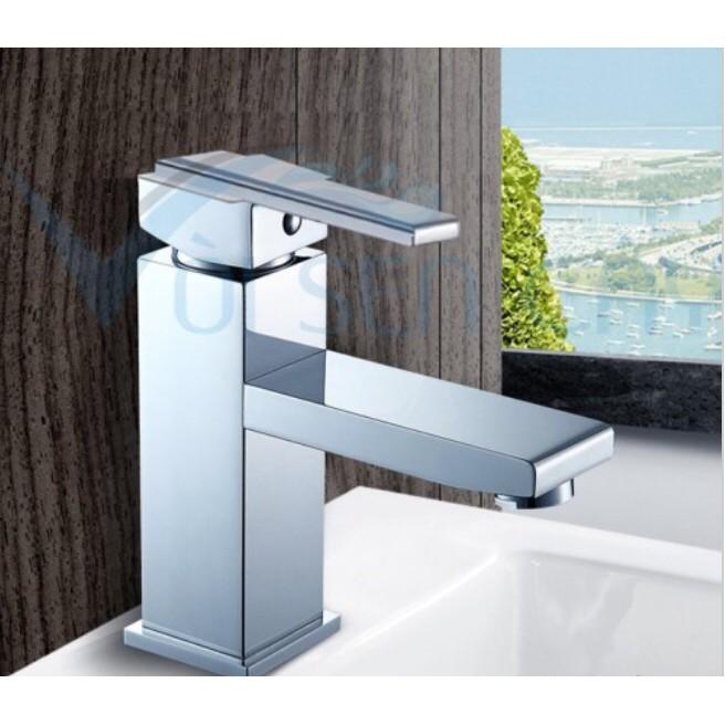 Vòi lavabo nóng lạnh cao cấp đồng thau