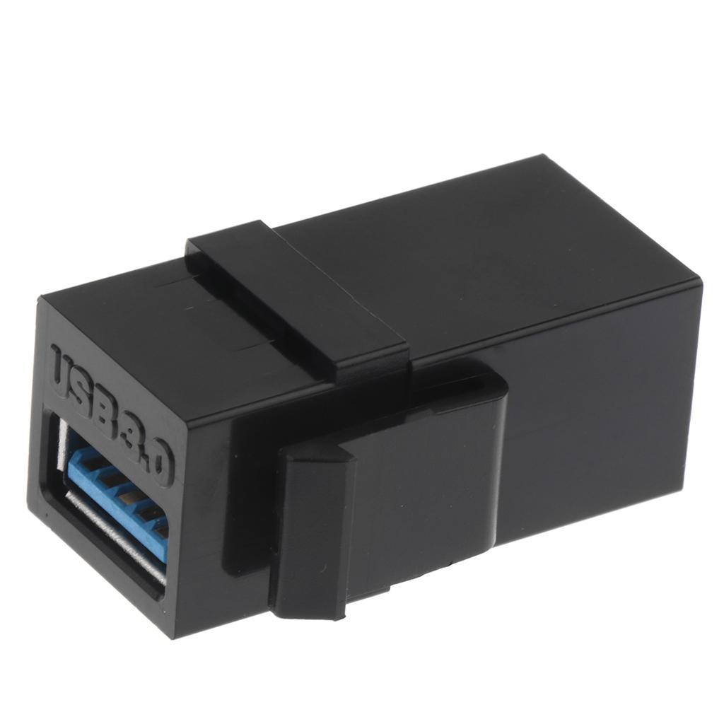 15pcs USB 3.0 A Female to Female Extension Keystone Coupler Adapter
