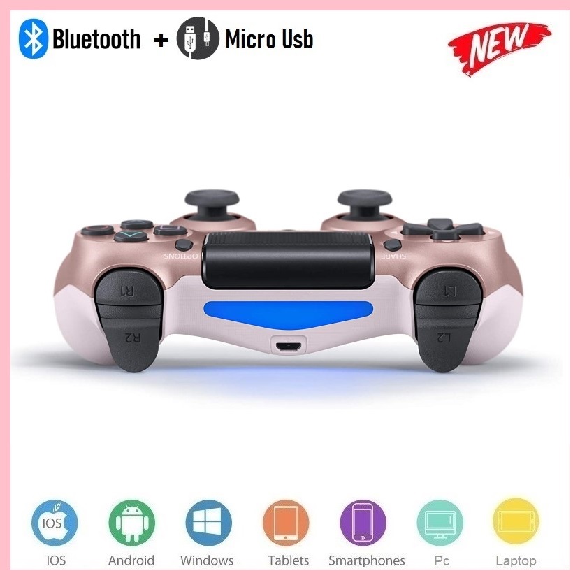 Gamepad Không dây Bluetooth PlayStation Rose cho máy tính - điện thoại - máy game Console