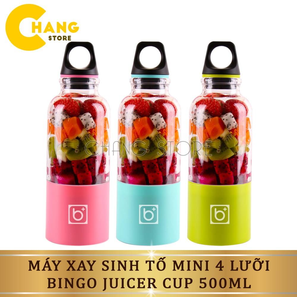 Máy Xay Sinh Tố Cầm Tay Mini Portable JB Hàng Nhập Khẩu 300ML, Cốc xay sinh tố hoa quả cao cấp