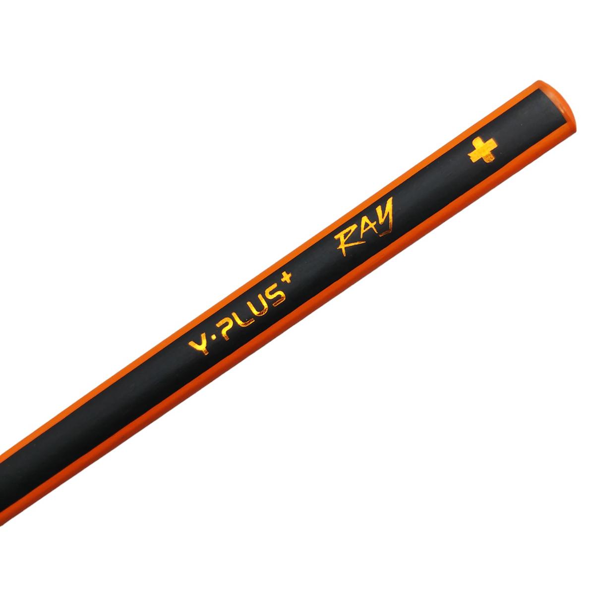 Vỉ 4 + 1 Bút Chì Gỗ 2B Y PLUS+ Thân Đen Cam - Stacom VPX1601_RAY