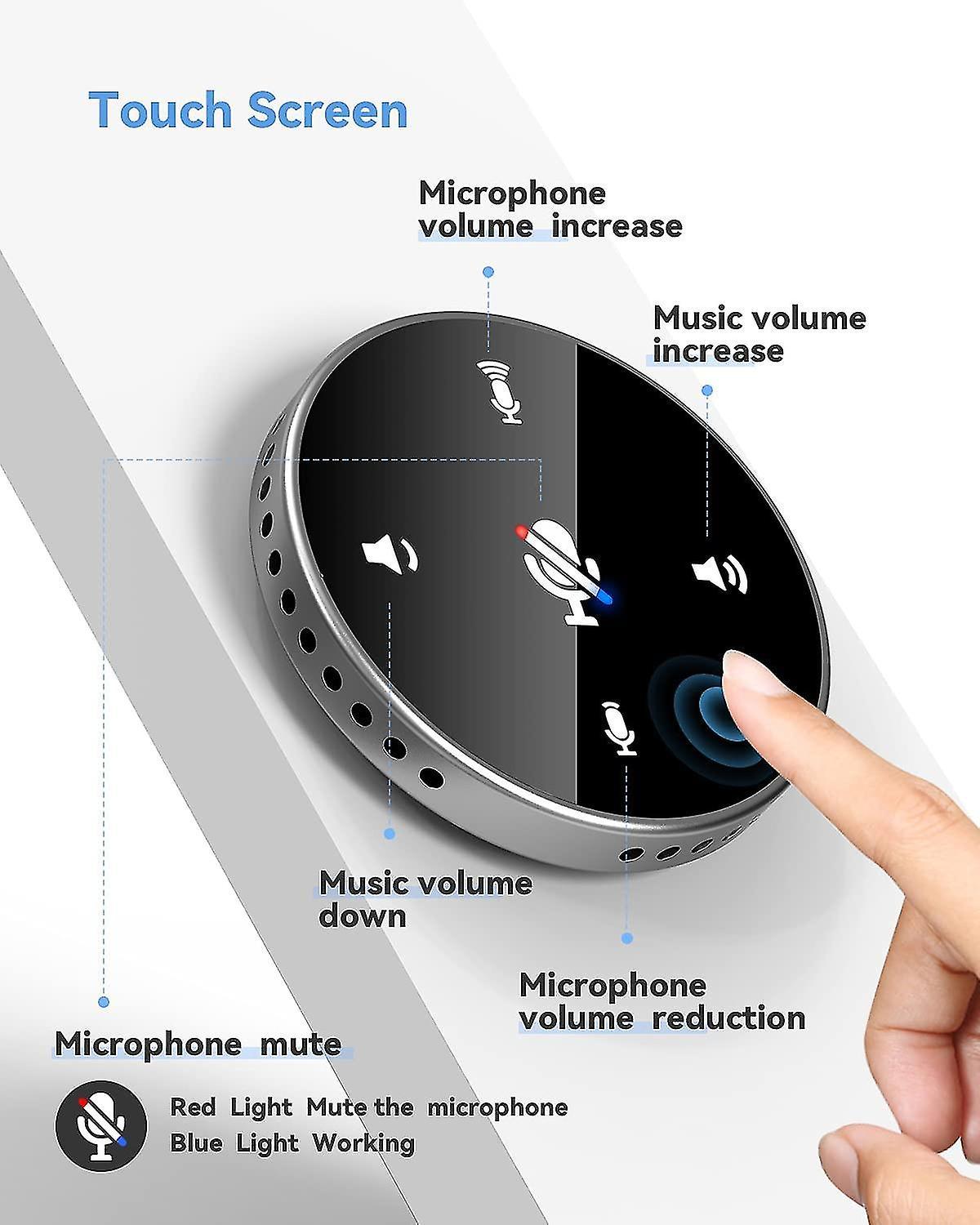 Micrô máy tính USB với loa, micrô đa hướng với 360 V