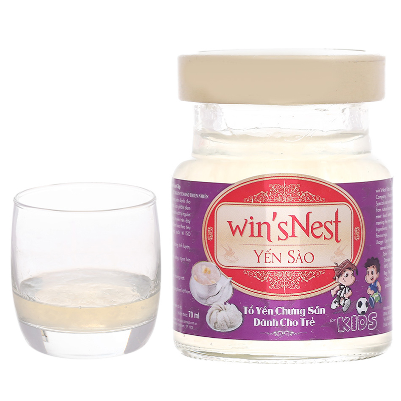 Tổ yến cho trẻ em chưng sẵn Win'snest Kid 70ml - Hàng chính hãng