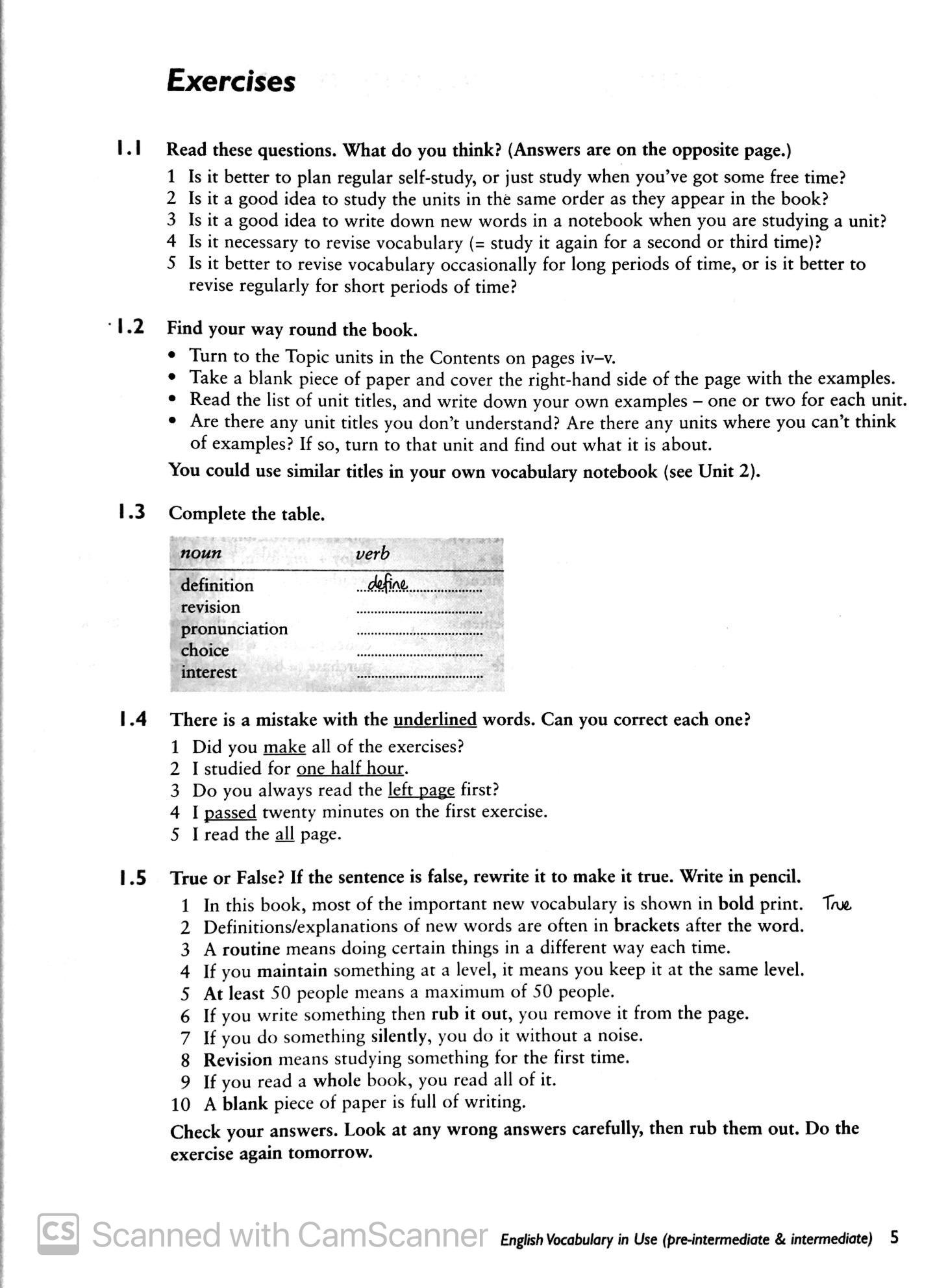 English Vocabulary In Use - Pre-intermediate & Intermediate