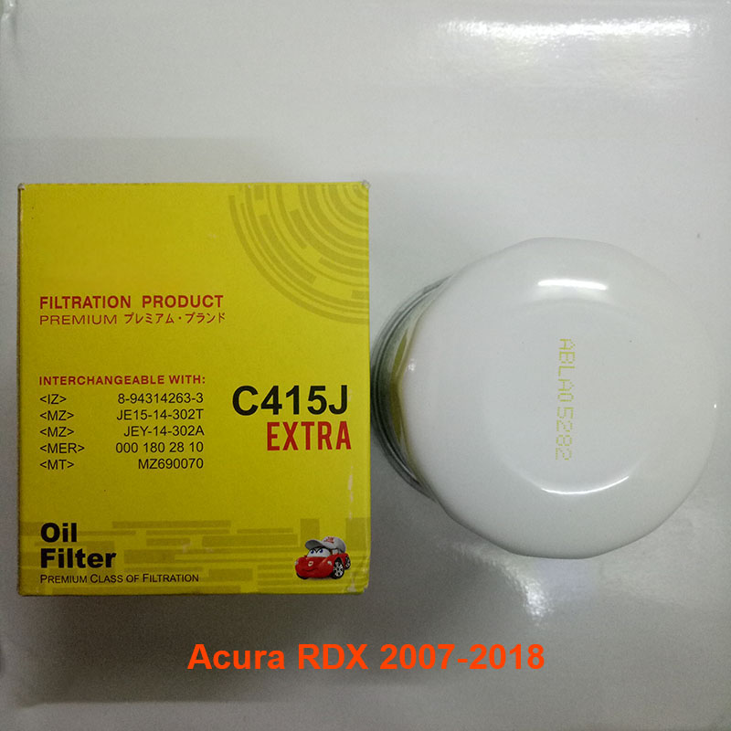 Lọc nhớt C415J-4 dùng cho Acura RDX 2007, 2008, 2009, 2010, 2011, 2012, 2013, 2014, 2015, 2016, 2017, 2018 H1540-RTA-505