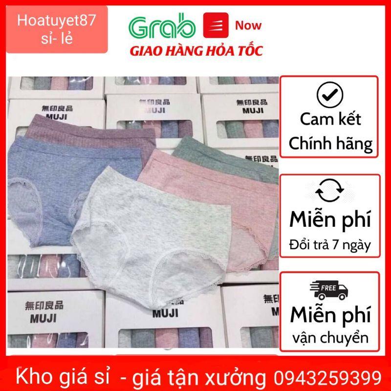 Quần lót nữ cotton hộp 5 quần free size