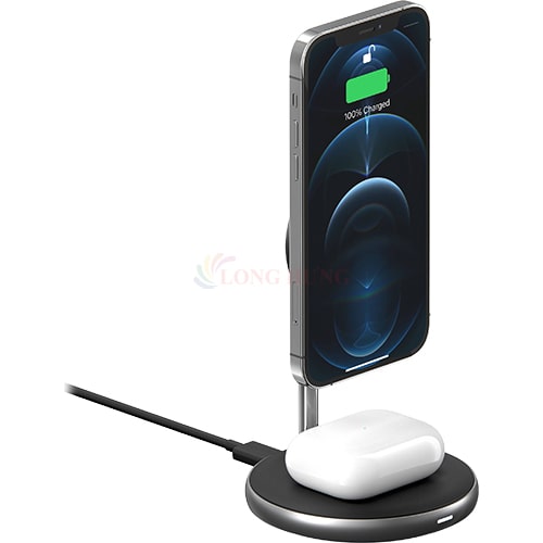 Đế sạc không dây HyperJuice Magnetic 2 in 1 Wireless Charging Stand HJ461 - Hàng chính hãng