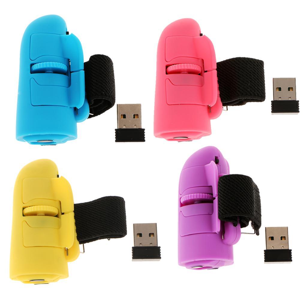 USB Wireless Finger Rings Optical Mouse 1200DPI for PC Laptop