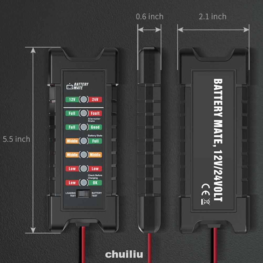 Thiết Bị Kiểm Tra Pin Xe Máy Bm410 12v 24v Led