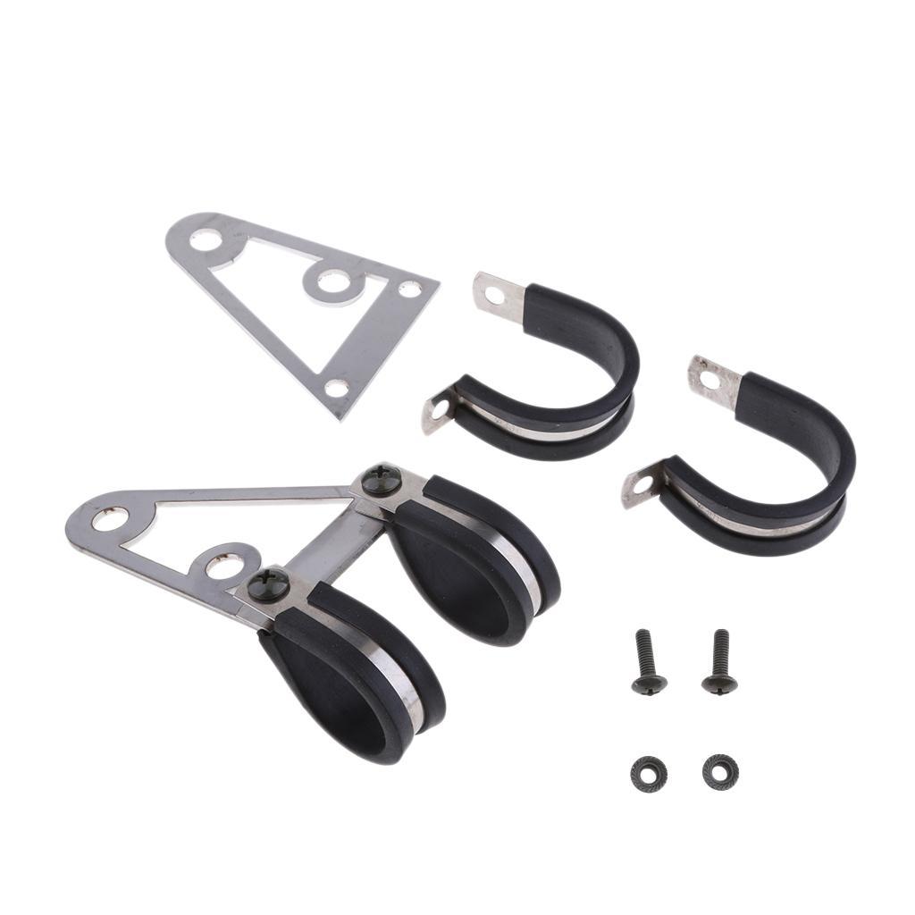 Pair Motorcycle Motorbike Universal Headlight Stealth Mounting Bracket for Chopper Bobber Street Bike Cafe Racer