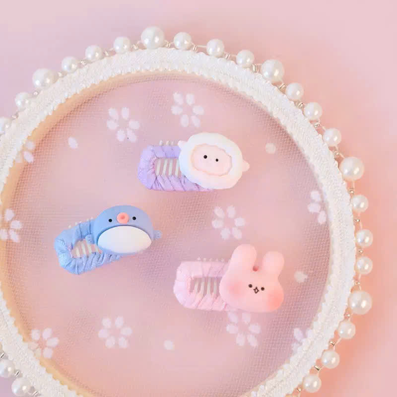 NƠ KẸP TÓC CÀI TÓC THỜI TRANG DỄ THƯƠNG ĐỘNG VẬT CÀI ĐẦU MÃ 33 CHO THÚ CƯNG CHÓ MÈO