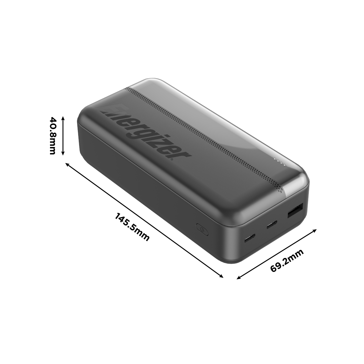 Sạc dự phòng Energizer 30,000mAh/3.7V Li-Polymer UE30050C - Hàng chính hãng bảo hành 2 năm 1 đổi 1