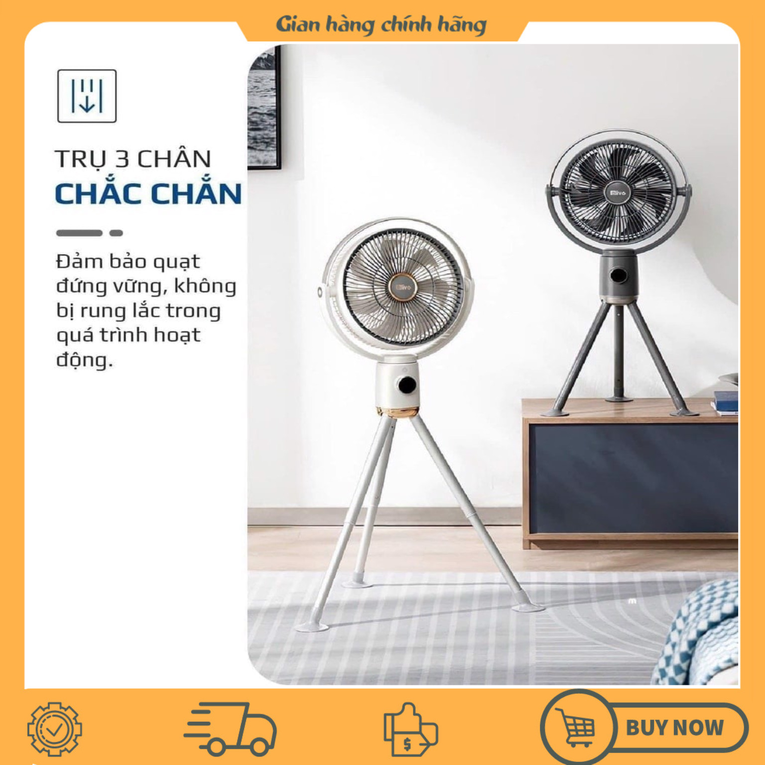 Quạt Tuần Hoàn Không Khí – Quạt Không Dây OLIVO WF1 – Chạy Êm, Sạc Nhanh 2.5 Giờ, Hoạt Động Bền Bỉ 48h – Gấp Gọn Dễ Dàng