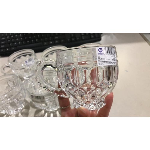 Combo 6 cốc thủy tinh có quai đẹp