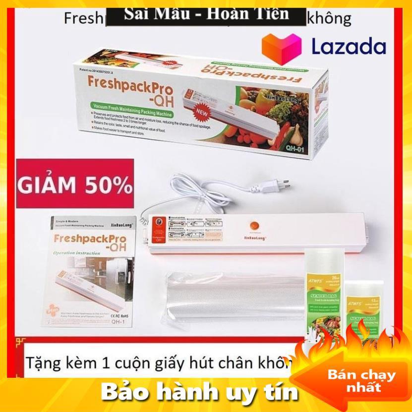 ️Máy Hút Chân Không Giá Tốt - Máy Hút Chân Không Bảo Vệ Thực Phẩm Fresh Pack Pro  - Tặng 15 Túi Hút Chuyên Dụng  -