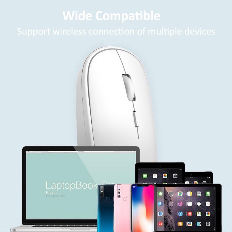 Chuột bluetooth Không Dây Hai Chế Độ Dễ Thương Phù Hợp Cho Điện Thoại Di Động / Máy Tính Bảng