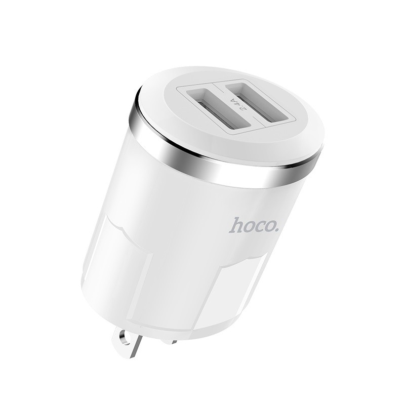 Cốc sạc Hoco C38 - 2 cổng USB - 2.4A  Chính hãng