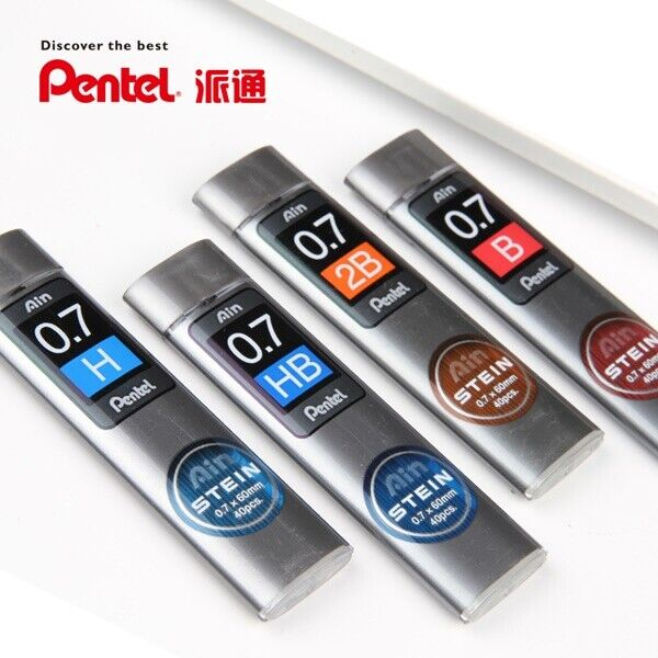 Ngòi chì kim Pentel ruột bút chì bấm 2B size 0.3/ 0.5/ 0.7/ 0.9mm