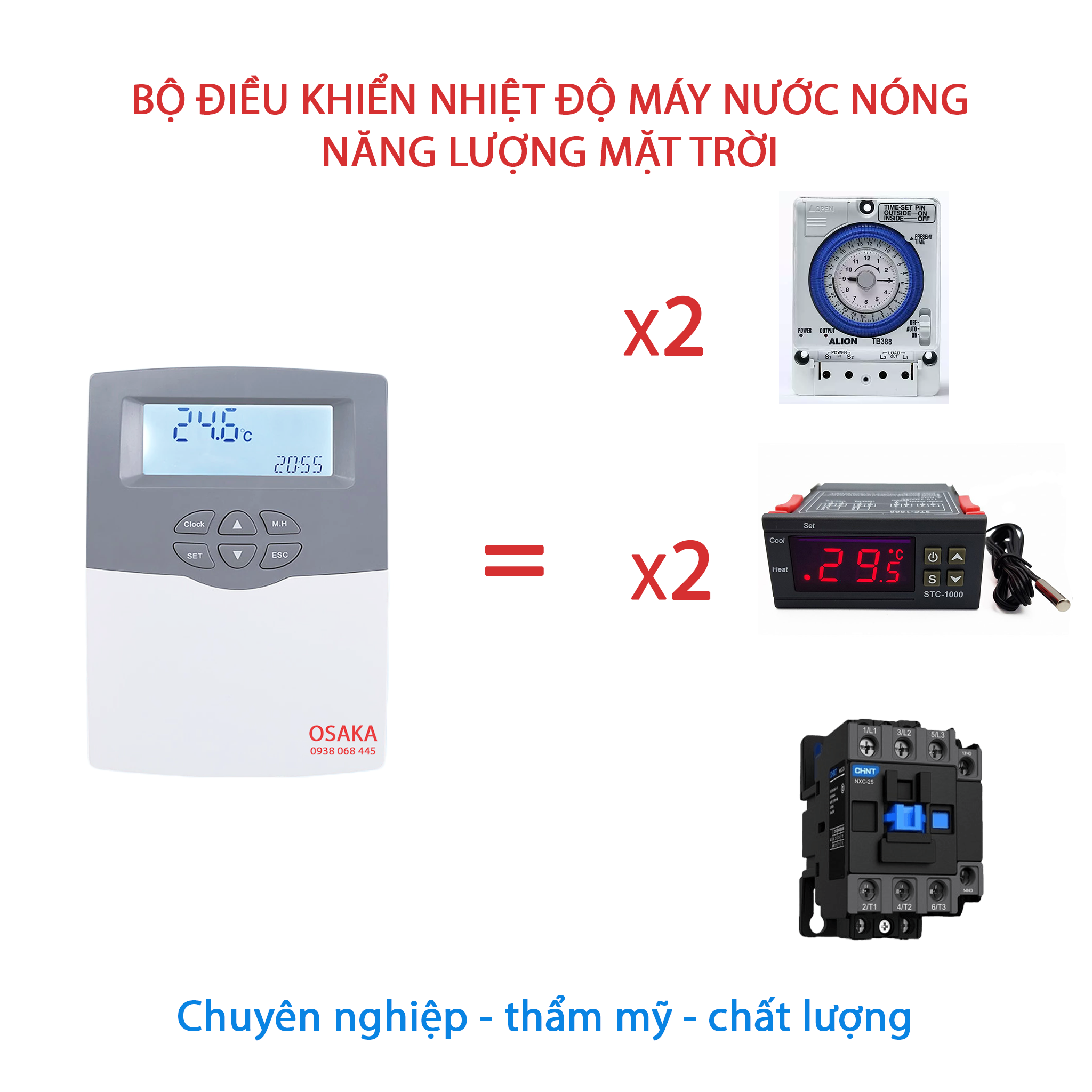 Bộ điều khiển nhiệt độ điện trở và đường hồi Năng lượng mặt trời