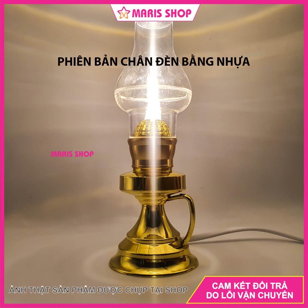 Đèn dầu LED VỎ NHÔM NGUYÊN KHỐI cao cấp để bàn thờ Phật, bàn thờ ông bà, gia tiên, đèn bàn thờ cao cấp sử dụng điện 220v