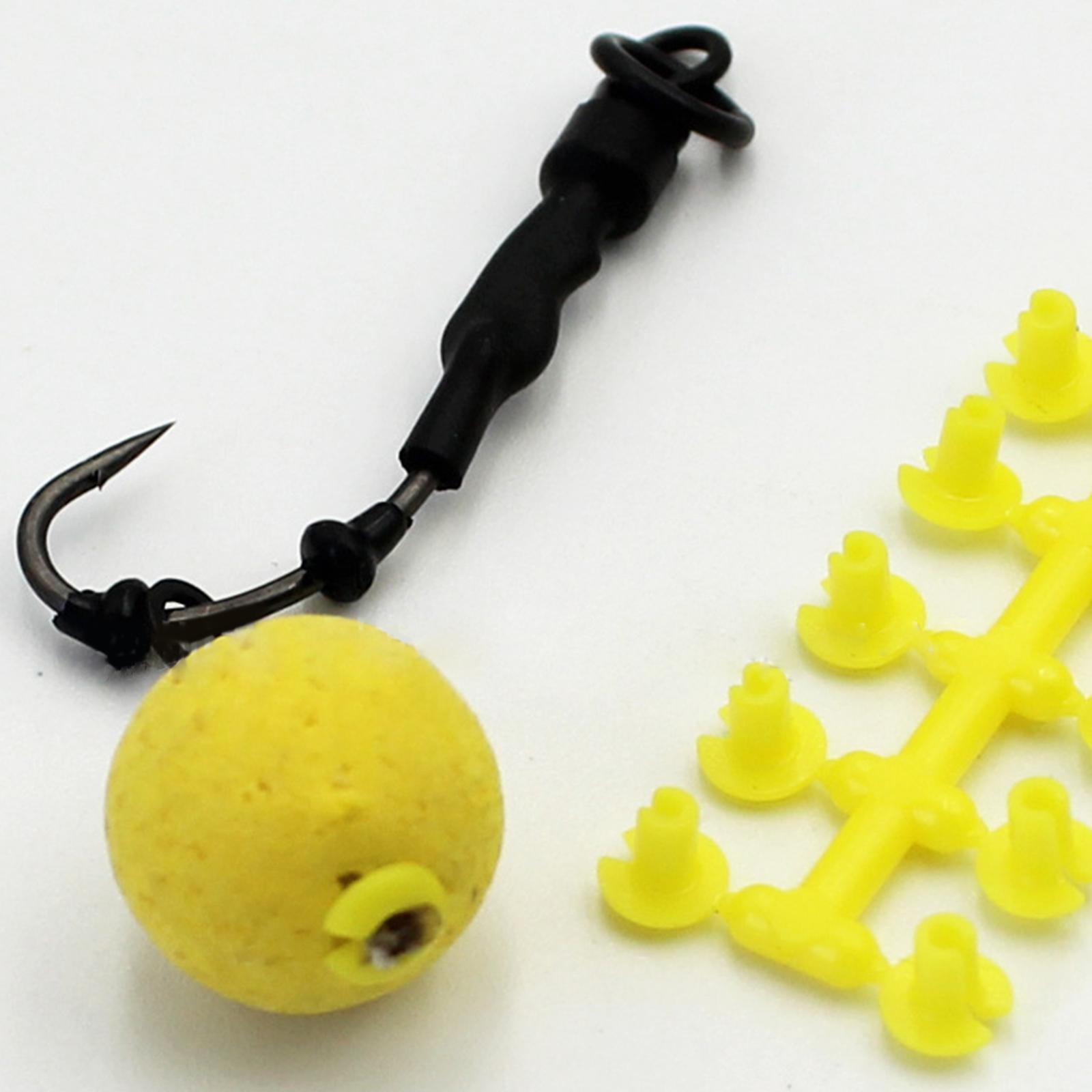 10Pcs Carp Fishing Bait Stops, Catfish Boilies Stopper Fishing Tackle Hair Rig Stop