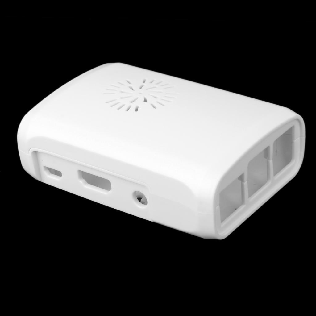 MagiDeal Enclosure Case Box Support Fan for Raspberry Pi B+/ Pi 2 White