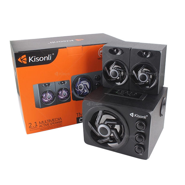 Loa Vi Tính Bluetooth Mini Kisonli TM8000A- Đèn Led RGB - Hàng Chính Hãng