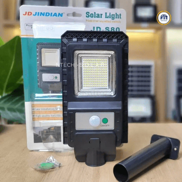 Đèn đường năng lượng mặt trời 80w JD-S80