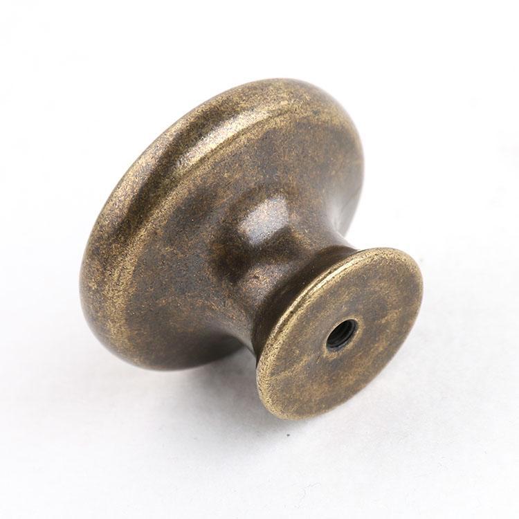 4-5pack Antique Brass Cabinet Drawer Round Pulls Cupboard Bin Knob Handle