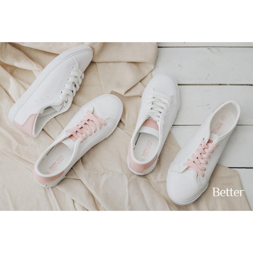 Giày sneaker trắng gót hồng 021017002 gót bạc 021017001- Better Shoes