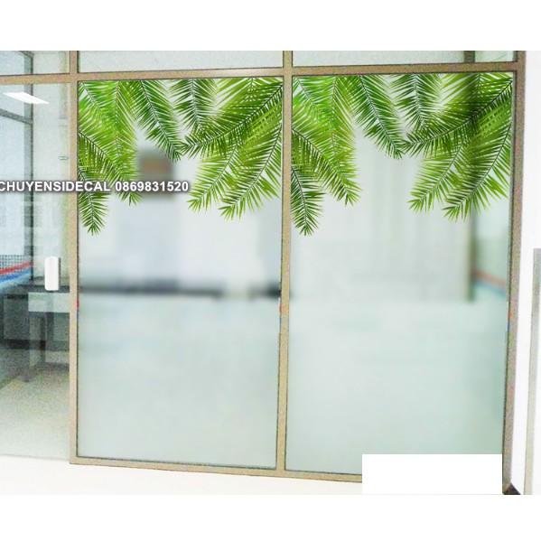 Decal Dán Kính Cao Cấp - Dây Leo Lá Mỏng