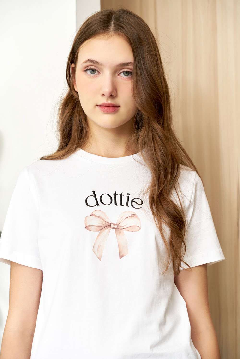 DOTTIE - Áo thun babytee in chữ Dottie - Trắng - T0766