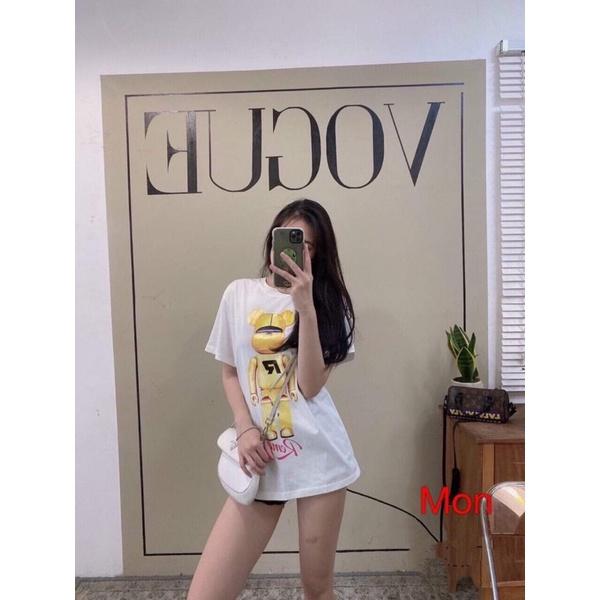 Áo Thun Unisex Form Rộng Hàng QC Cotton Oversize,Hình In Sắc Nét,Phong Cách Hàn Quốc TH205