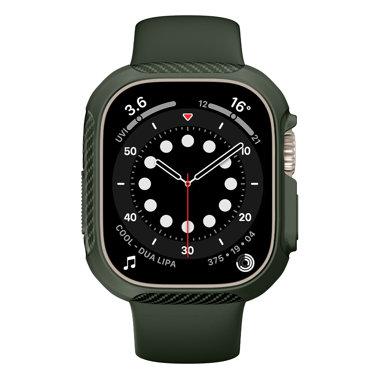 Ốp Case TPU Slim Carbon cho Apple Watch Ultra / Apple Watch Ultra 2 49mm - Hàng Chính Hãng