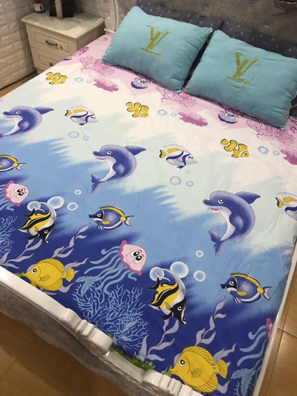 Ga chống thấm cotton-Cá Heo