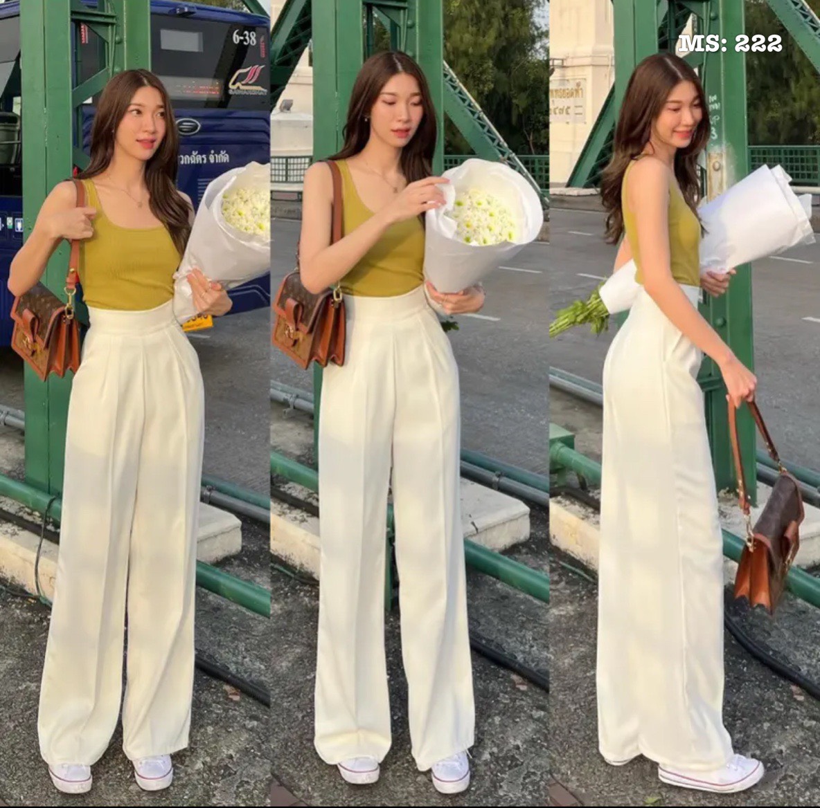 Quần ống rộng dậy kéo hông Cun Fashion chất tuyết mưa dày dặn form chuẩn đẹp Mặc Tôn Dáng Siêu Xinh