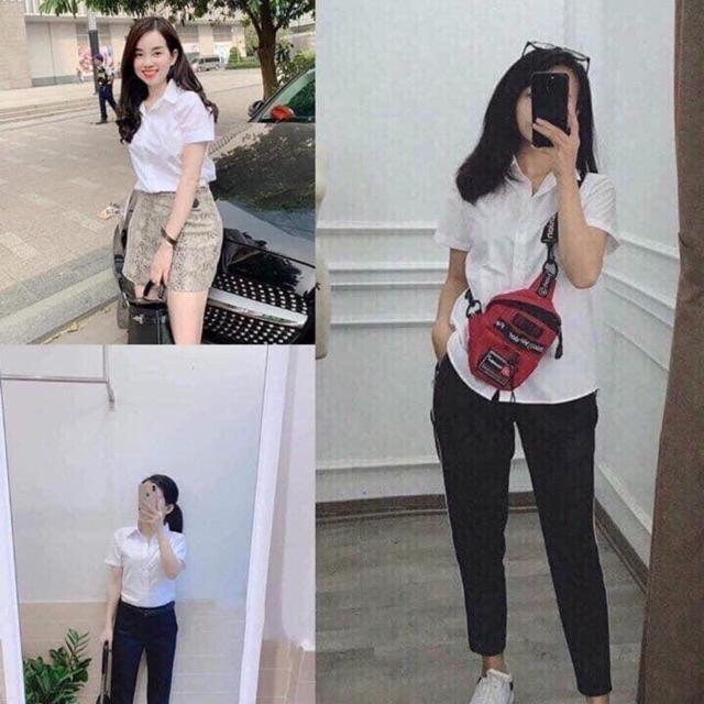 QC25N SƠ MI TRẮNG NGẮN TAY VNXK